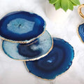 Blue Agate Coasters Set