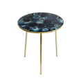 Blue Agate Round Coffee Side Table