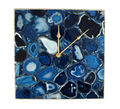 Blue Agate Square Wall Clock