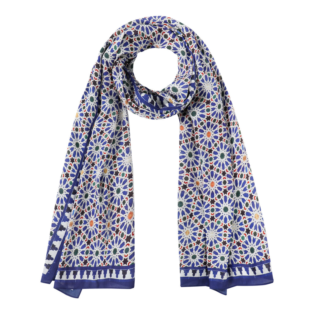 Blue Tessellation Scarf Zelig