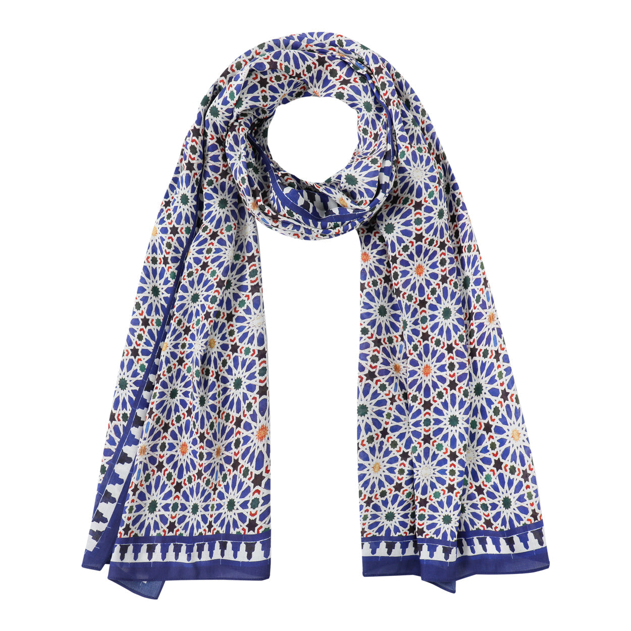Blue Tessellation Scarf Zelig