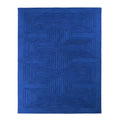 Blue Arctic Geo Modern Hand Tufted Wool Rug