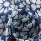 Islamic Tessellation Silk Scarf Muqarnas V2