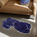 Blue Venus Goddess-Shaped Accent Rug