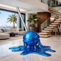 OSO Stainless Steel Maison Melt Sculpture - Height: 108 inch (274 cm) / Blue