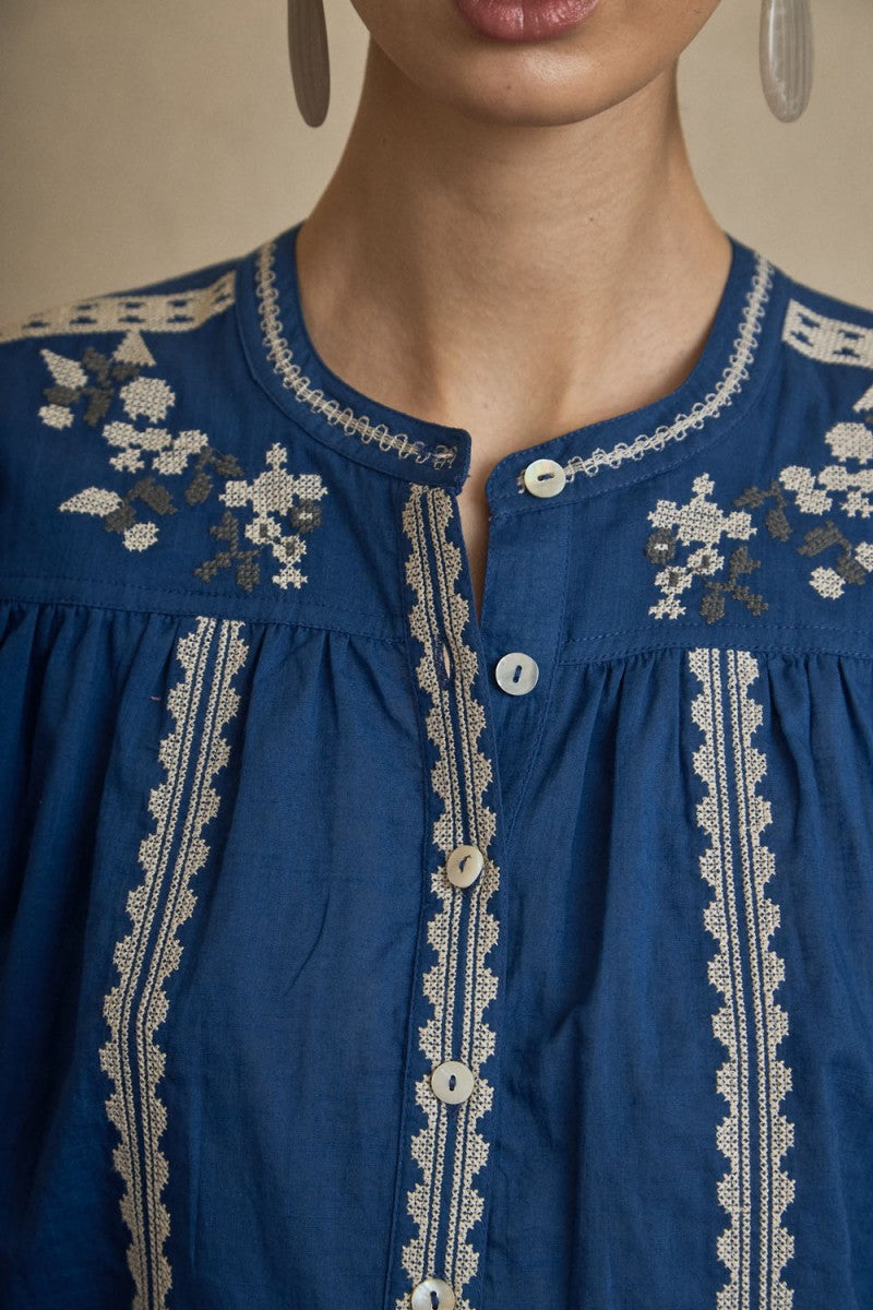 BLUSA BORDADO FLOR