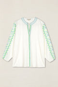 BLUSA BORDADO HOJAS