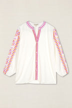 BLUSA BORDADO HOJAS