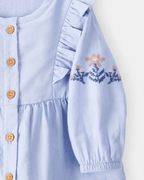 Blusa de manga larga azul