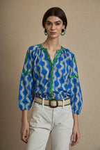BLUSA ONDAS BORDADA
