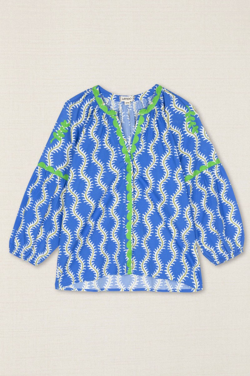 BLUSA ONDAS BORDADA