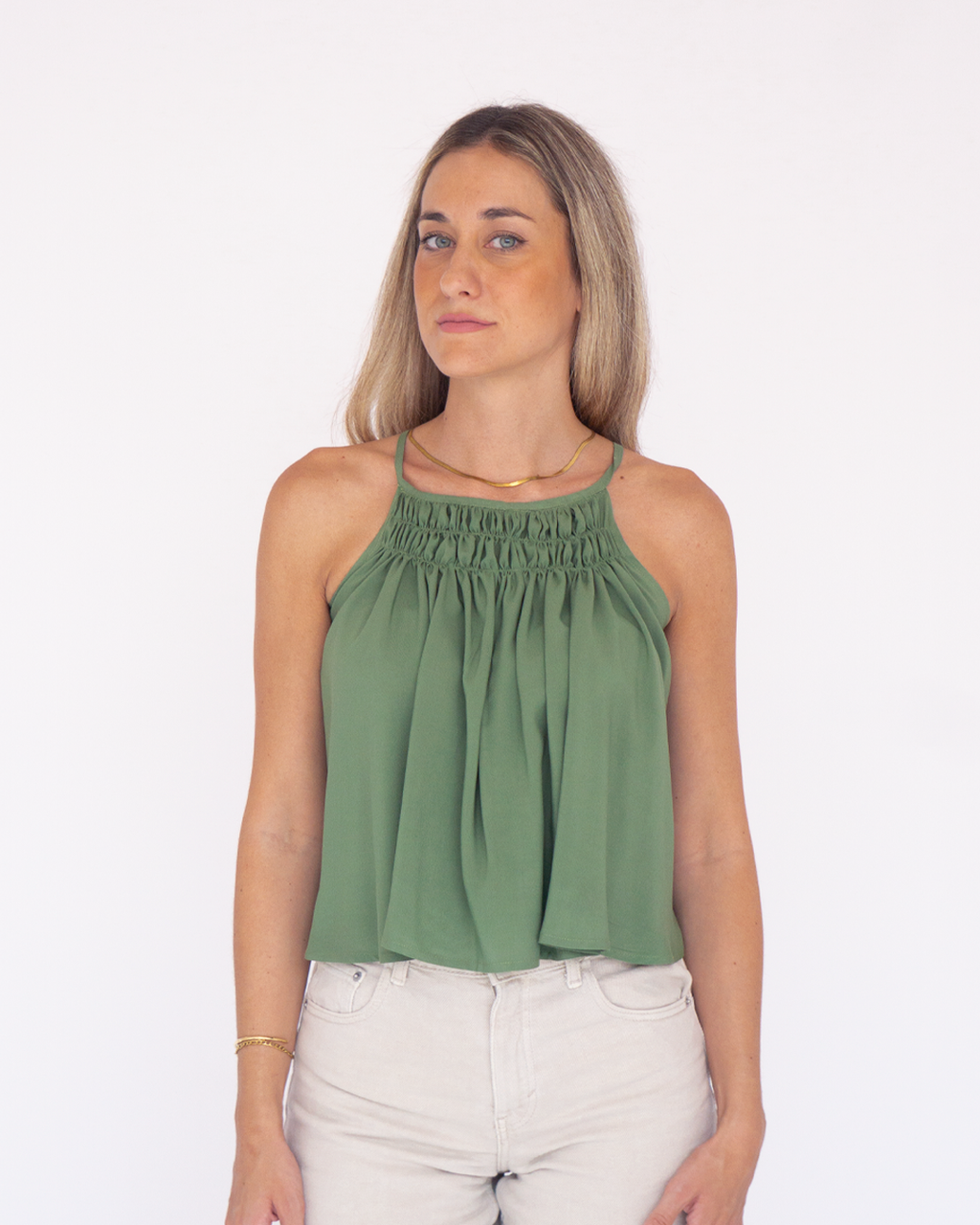 blusa duna verde ◎