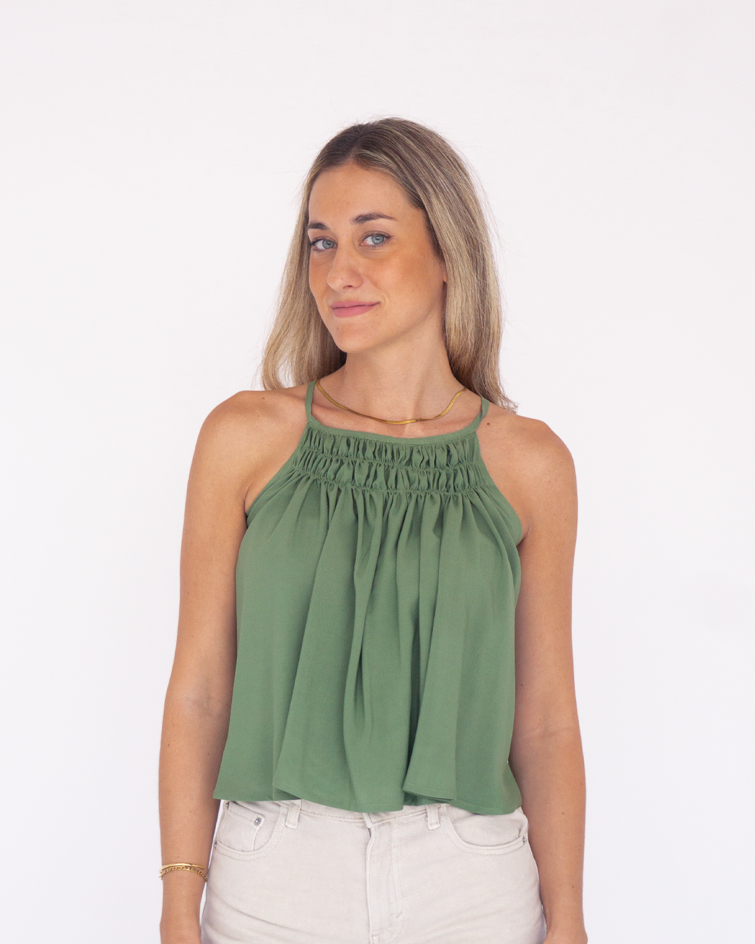 blusa duna verde ◎