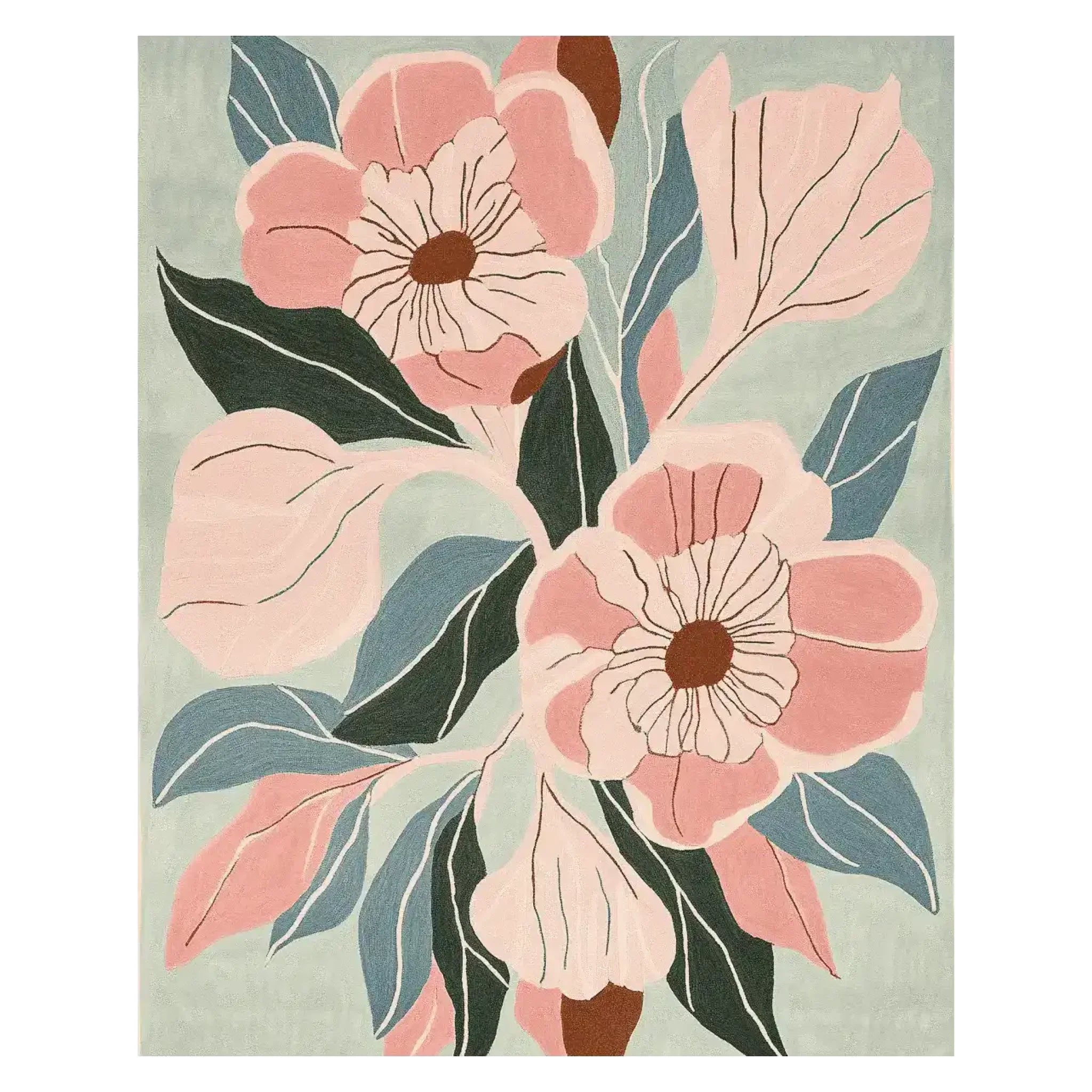 Blush Bloom Hand Tufted Rug