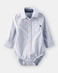 Body camisa de pana con botones azul