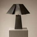 Bohan Table Lamp -  Stainless Steel & Burlwood