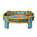 Bohemian Hand Carved Wooden Chakki Table