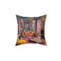 Bold Colorful Luxury Throw Pillow
