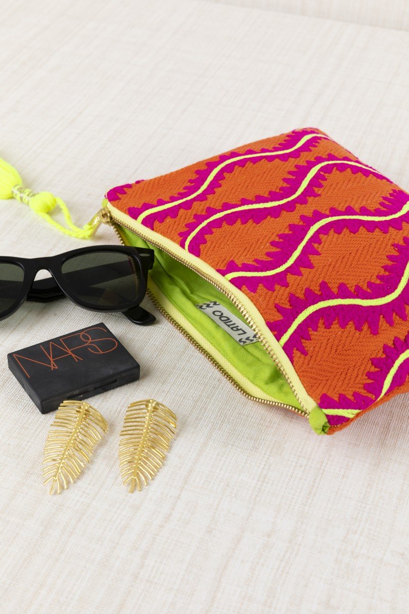 BOLSITA BORDADO ONDAS (L)
