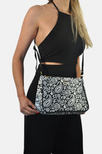 Bolso bandolera mediano Iliana Shoulder Garigol negro | CHULA Tulum