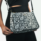 Bolso bandolera mediano Iliana Shoulder Garigol negro | CHULA Tulum