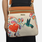 Bolso Bandolera mediano LIA Shoulder Colibrí con Gotas | CHULA Tulum