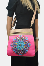 Bolso Bandolera mediano LIA Shoulder Mandala Rosa | CHULA Tulum