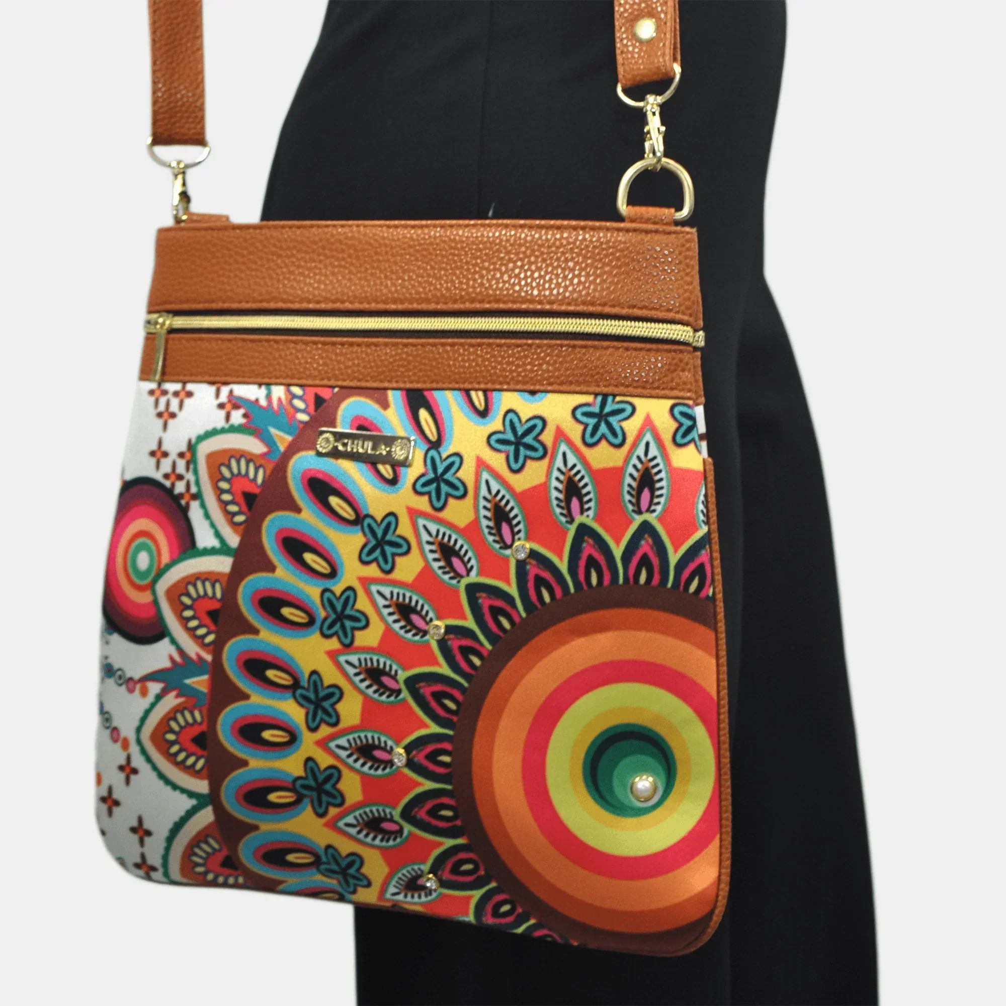 Bolso Bandolera mediano LIA Shoulder Zenda Colorido | CHULA Tulum