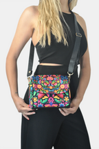 Bolso bandolera pequeño Mini Baúl Flores Étnicas Colorido | CHULA Tulum