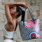 Bolso de hombro grande Nahomi Círculos | CHULA Tulum