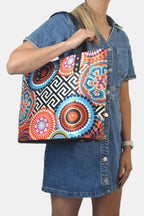 Bolso de hombro grande Nahomi Círculos | CHULA Tulum