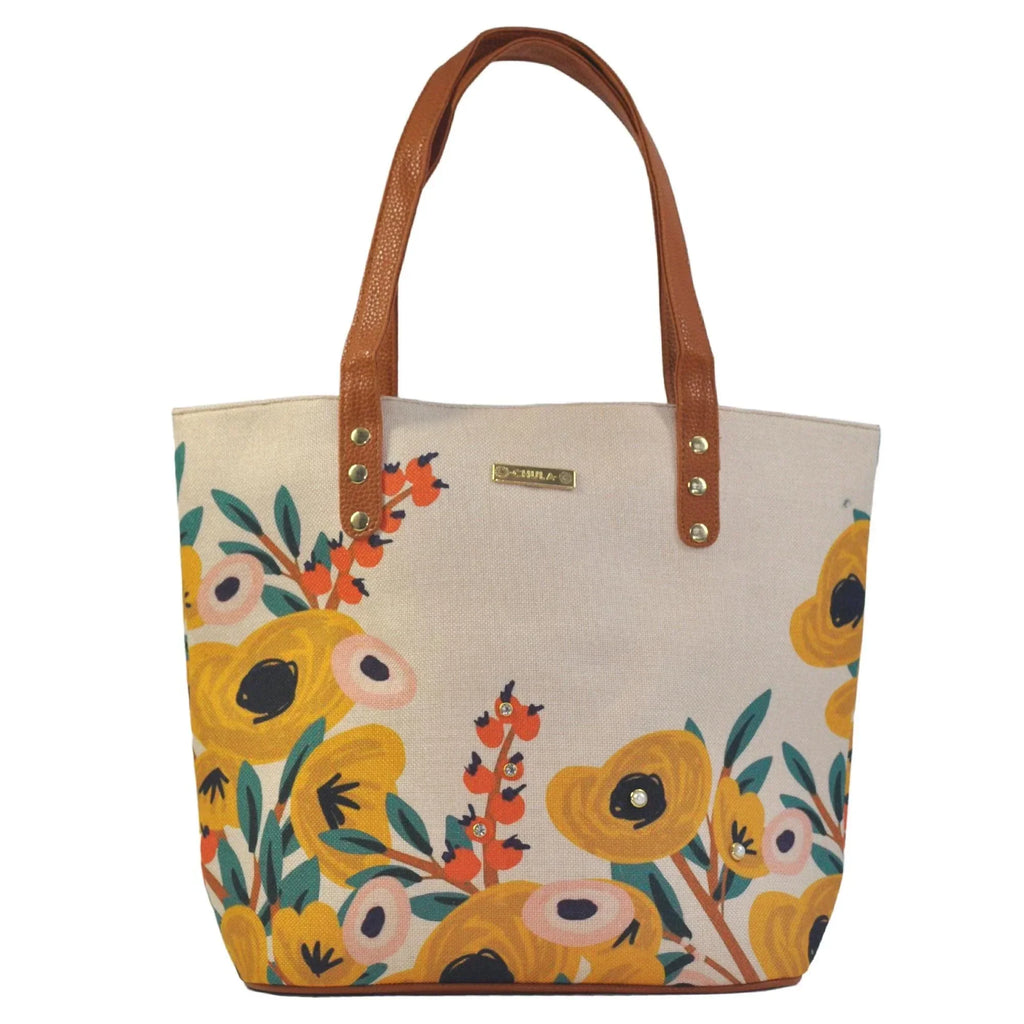 Bolso de hombro grande Nahomi Flor de Algodón | CHULA Tulum