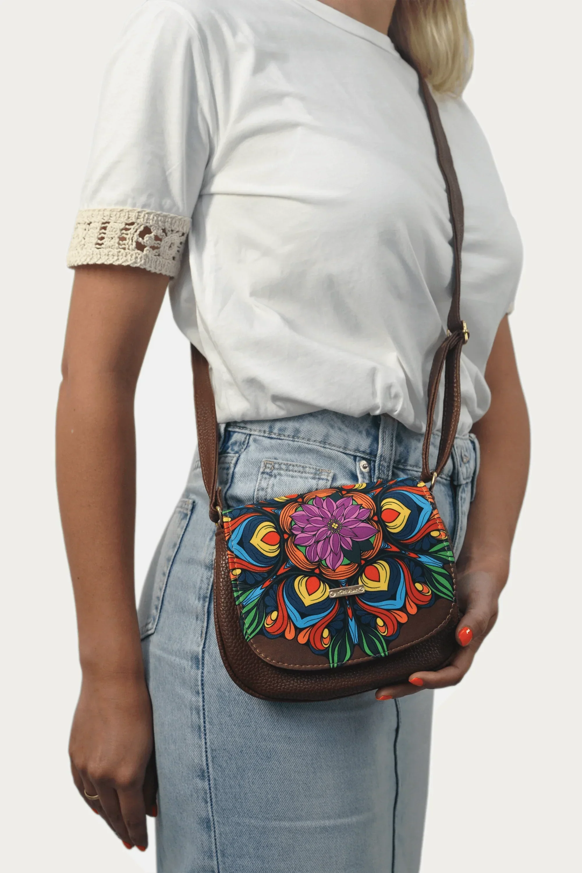 Bolso bandolera pequeño de mujer Iris Multicolor | CHULA Tulum