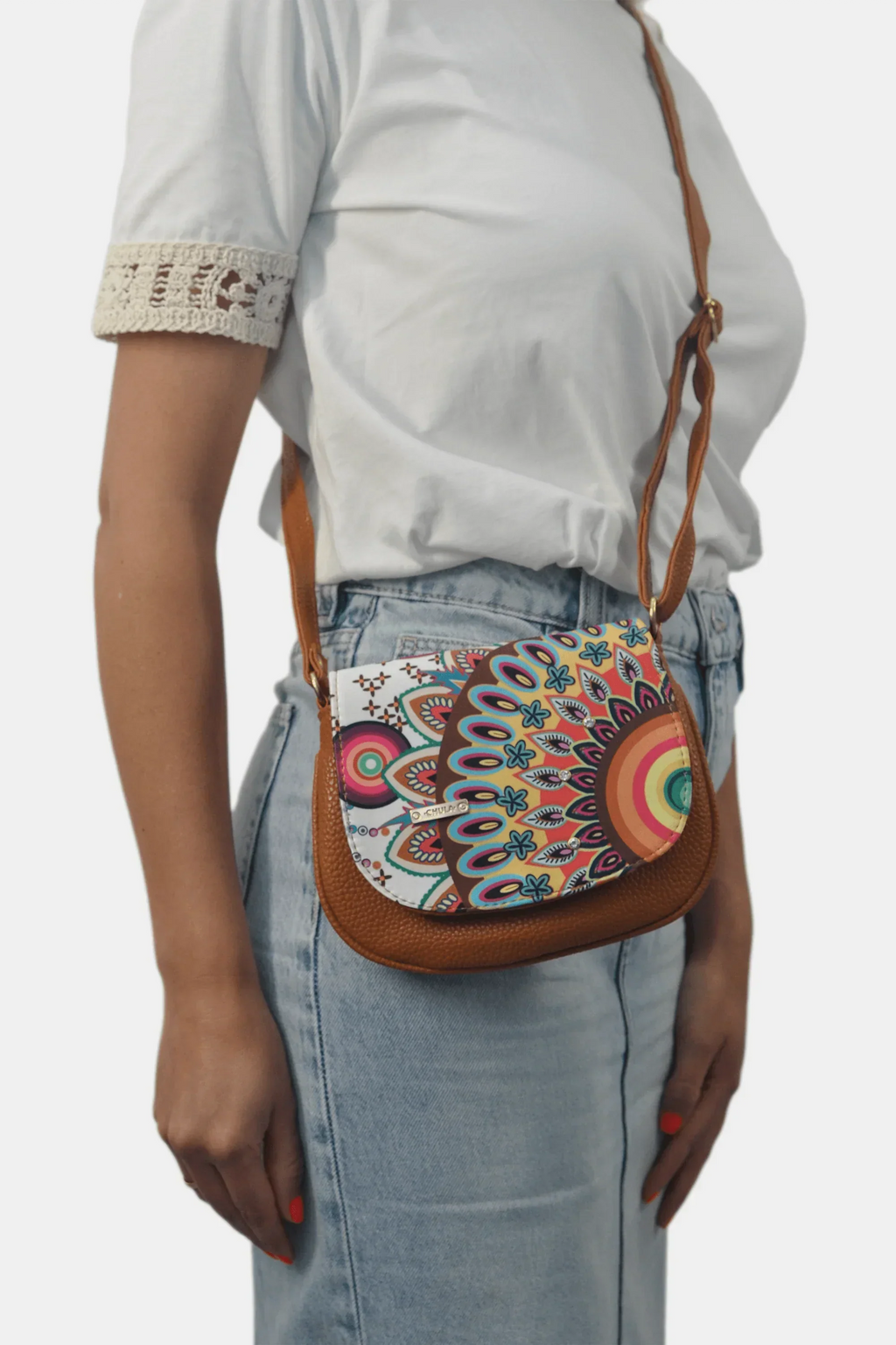 Bolso bandolera pequeño de mujer Iris Zenda multicolor | CHULA Tulum