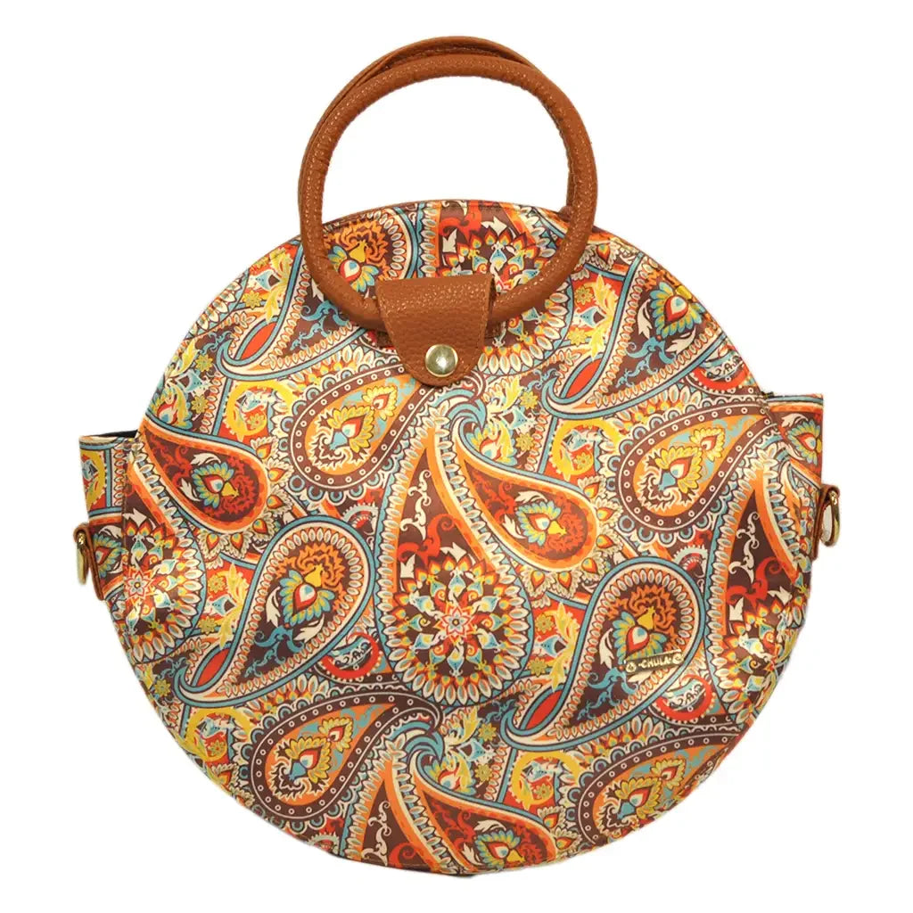 Bolso de mano y bandolera mediana Anabel Garigol Naranja | CHULA Tulum