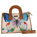 Bolso de mano y bandolera grande de mujer Basket Mariposa Magenta | CHULA Tulum