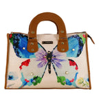 Bolso de mano y bandolera grande de mujer Basket Mariposa Magenta | CHULA Tulum