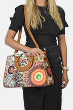 Bolso de mano y bandolera grande de mujer Basket Zenda | CHULA Tulum