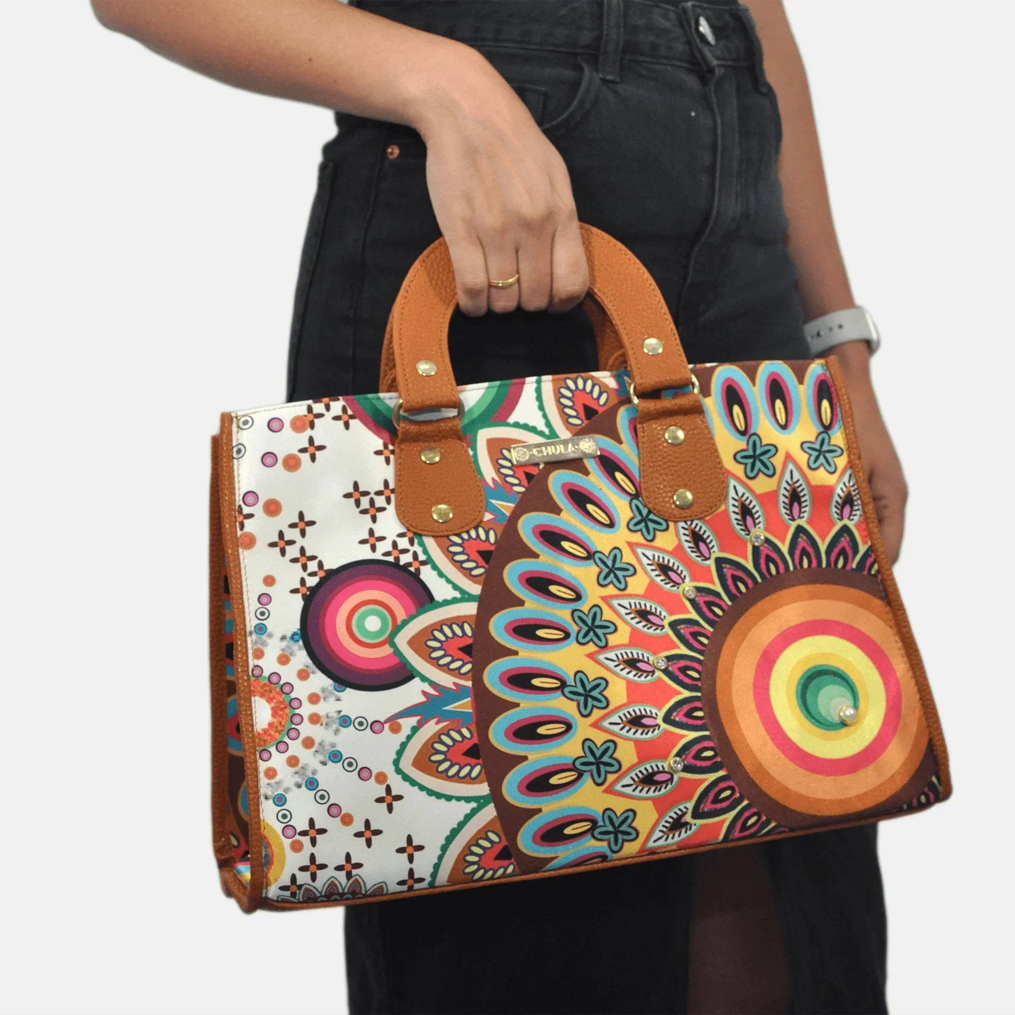 Bolso de mano y bandolera grande de mujer Basket Zenda | CHULA Tulum