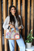 Bolso de mano y bandolera grande de mujer Basket Zenda | CHULA Tulum