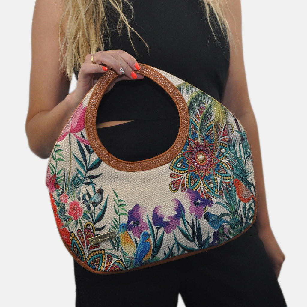 Bolso de mano mediano Mini Nicole Flores de Verano | CHULA Tulum