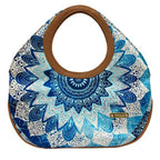 Bolso de mano mediano Mini Nicole Mandala Azul | CHULA Tulum