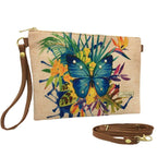Bolso de Mano y Bandolera Pequeño Clutch Mariposa jardín | CHULA Tulum