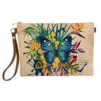 Bolso de Mano y Bandolera Pequeño Clutch Mariposa jardín | CHULA Tulum