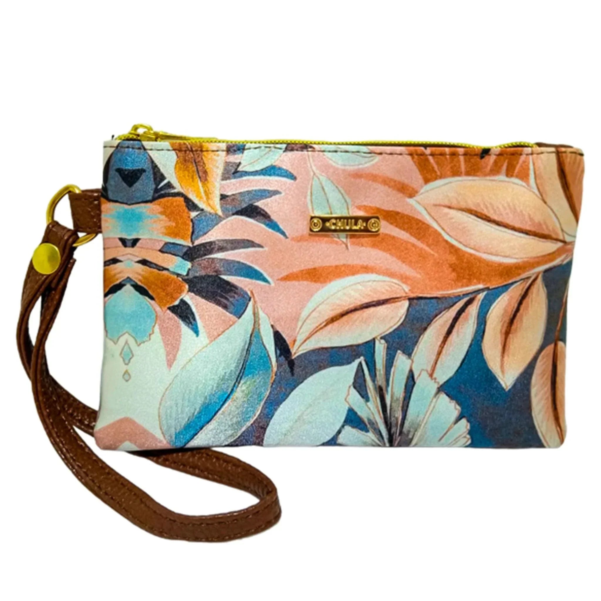 Bolso de mano pequeño Clutchecito Hojas crema | CHULA Tulum