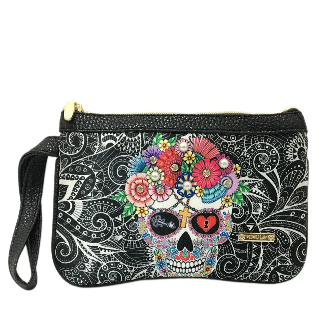 Bolso de mano pequeño Mini Clutch Calaveras Mexicanas | CHULA Tulum