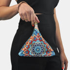 Bolso de mano pequeño Pirámide Mándala Turquesa | CHULA Tulum