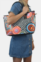 Bolso de hombro y bandolera grande Tania Círculos | CHULA Tulum