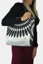 Bolso de Mujer Tote Shopper Grande Opal Pétalos Negros | CHULA Tulum