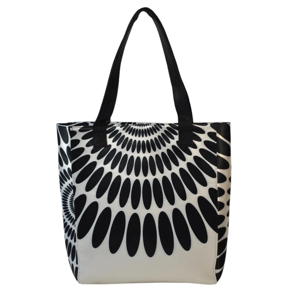 Bolso de Mujer Tote Shopper Grande Opal Pétalos Negros | CHULA Tulum